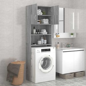 Ντουλάπι Πλυντηρίου Γκρι Sonoma 64 x 25,5 x 190 εκ. - Pakobazaar