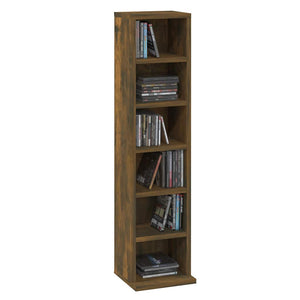 Έπιπλο για CD Καπνιστή Δρυς 21 x 20 x 88 εκ. Επεξεργασμένο Ξύλο