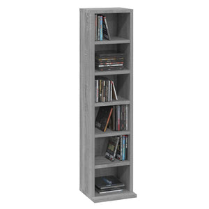 Έπιπλο για CD Γκρι Sonoma 21x20x88 εκ. από Επεξεργασμένο Ξύλο