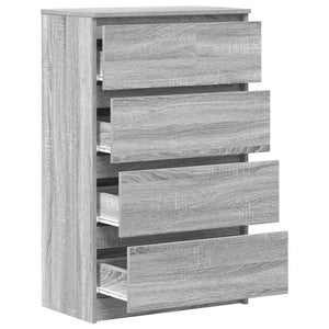 Συρταριέρα Γκρι Sonoma 60x35x98,5 εκ. από Επεξεργασμένο Ξύλο