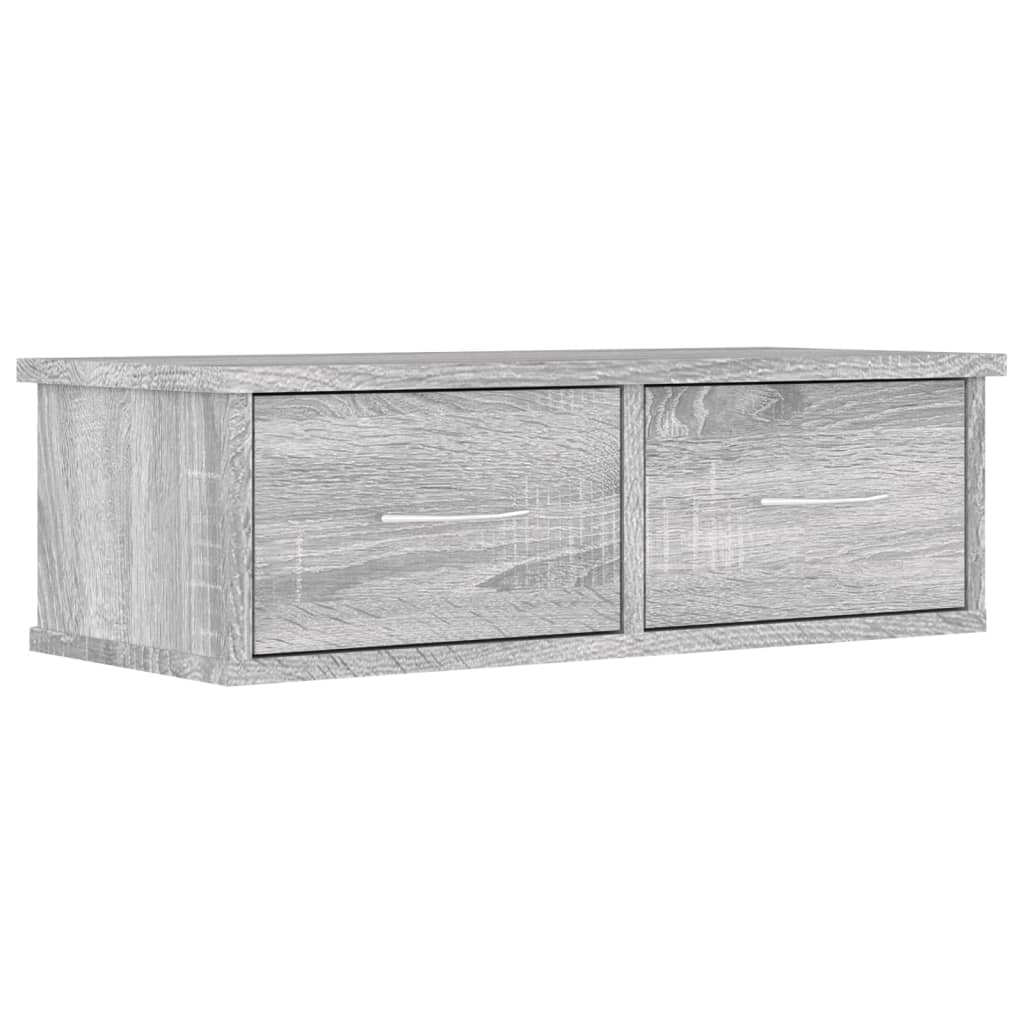 Ντουλάπι Τοίχου Γκρι Sonoma 60x26x18,5 εκ. Επεξεργασμένο Ξύλο - Pakobazaar