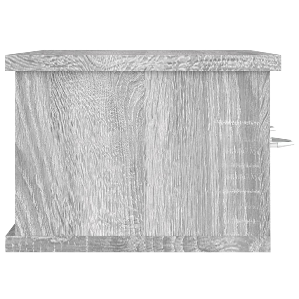 Ντουλάπι Τοίχου Γκρι Sonoma 60x26x18,5 εκ. Επεξεργασμένο Ξύλο - Pakobazaar