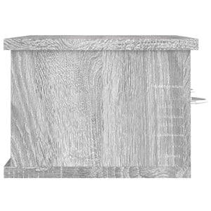 Ντουλάπι Τοίχου Γκρι Sonoma 60x26x18,5 εκ. Επεξεργασμένο Ξύλο - Pakobazaar