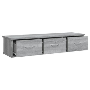 Ντουλάπι Τοίχου Γκρι Sonoma 88x26x18,5 εκ. Επεξεργασμένο Ξύλο - Pakobazaar