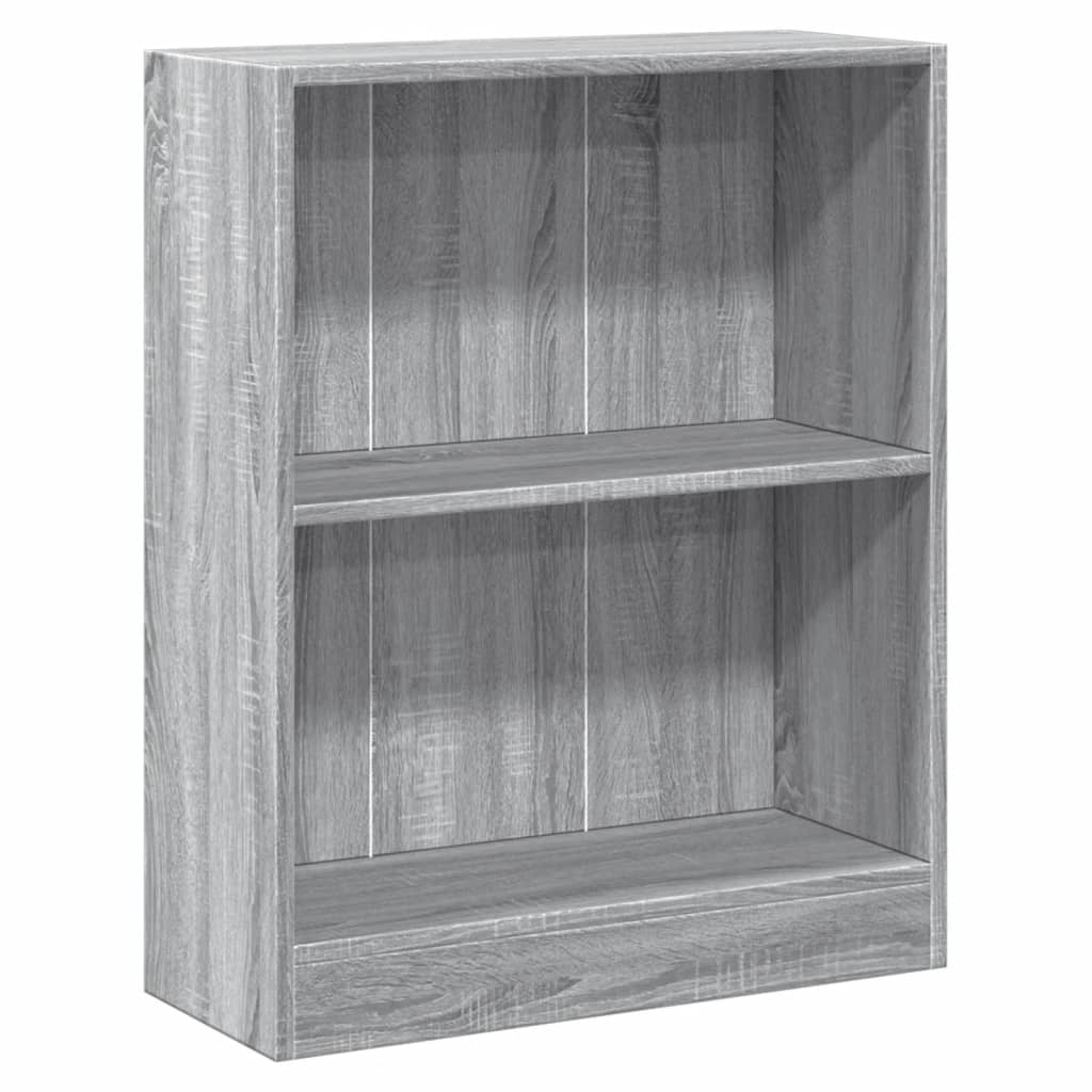 Βιβλιοθήκη Γκρι Sonoma 60x24x76 εκ. από Επεξεργασμένο Ξύλο
