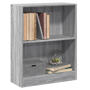 Βιβλιοθήκη Γκρι Sonoma 60x24x76 εκ. από Επεξεργασμένο Ξύλο