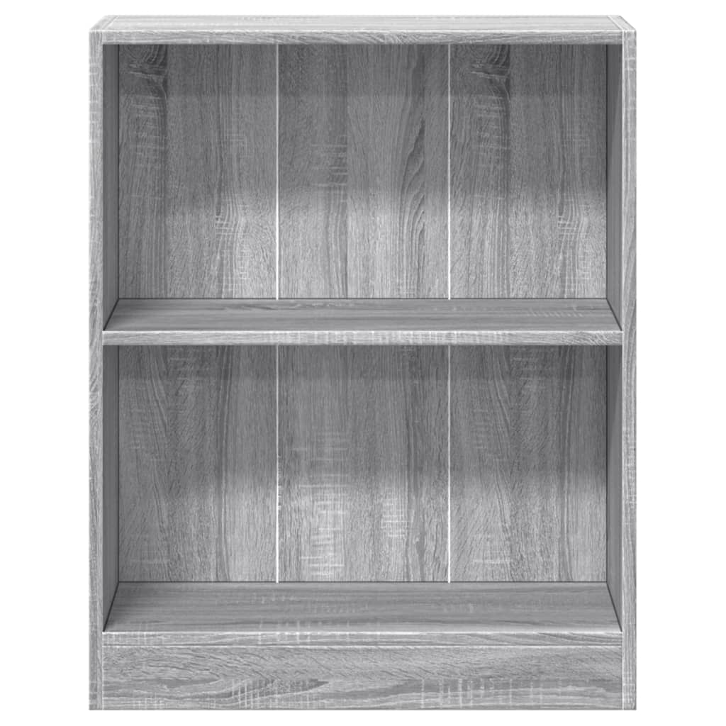 Βιβλιοθήκη Γκρι Sonoma 60x24x76 εκ. από Επεξεργασμένο Ξύλο