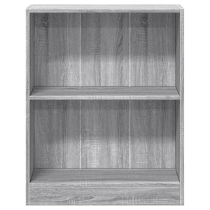 Βιβλιοθήκη Γκρι Sonoma 60x24x76 εκ. από Επεξεργασμένο Ξύλο