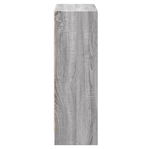 Βιβλιοθήκη Γκρι Sonoma 60x24x76 εκ. από Επεξεργασμένο Ξύλο