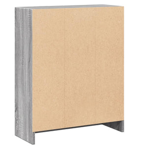 Βιβλιοθήκη Γκρι Sonoma 60x24x76 εκ. από Επεξεργασμένο Ξύλο
