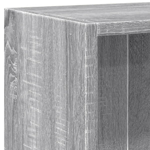 Βιβλιοθήκη Γκρι Sonoma 60x24x76 εκ. από Επεξεργασμένο Ξύλο