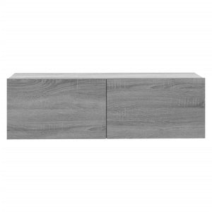 Έπιπλο Τηλεόρασης Τοίχου Γκρι Sonoma 100x30x30 εκ. Επεξερ. Ξύλο