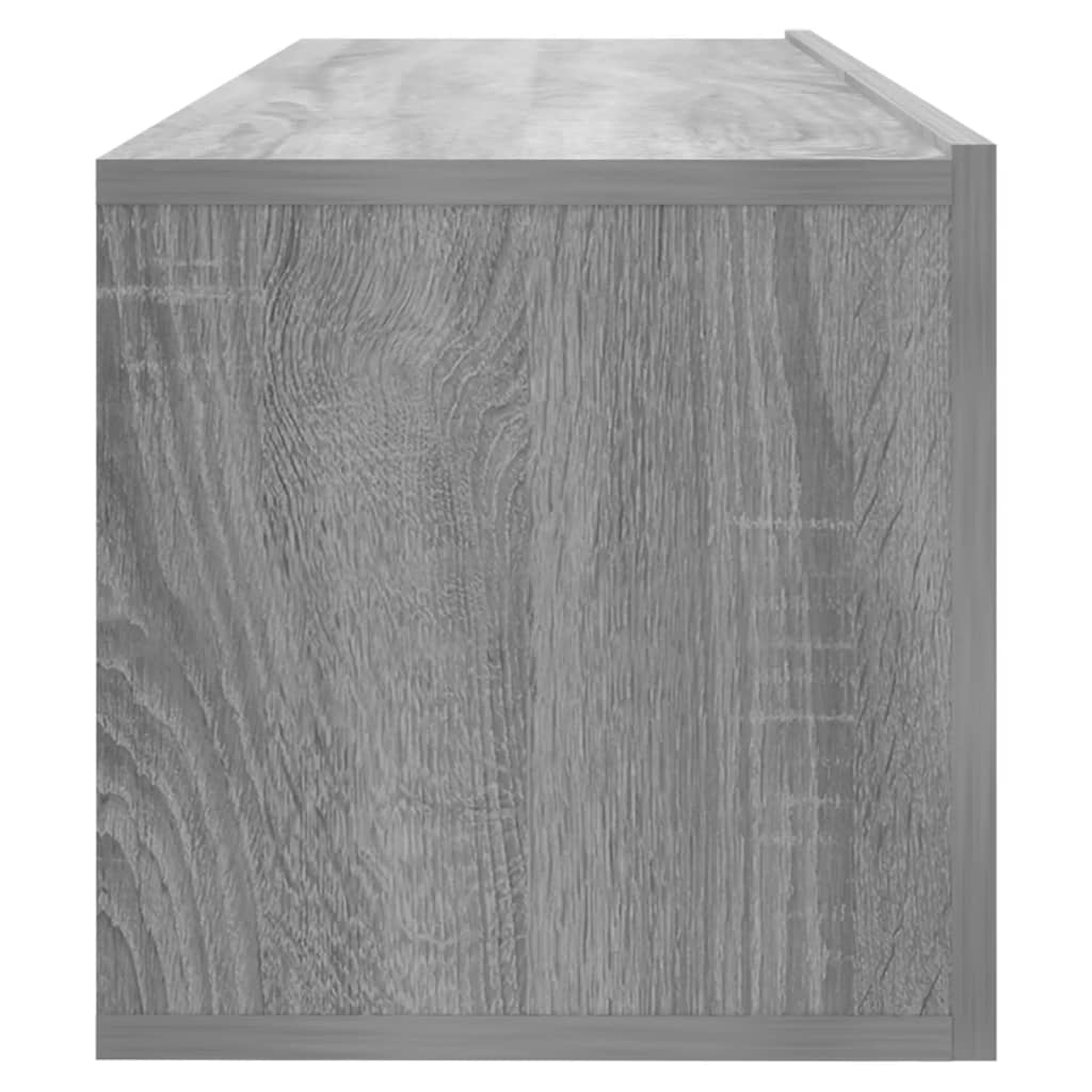 Έπιπλο Τηλεόρασης Τοίχου Γκρι Sonoma 100x30x30 εκ. Επεξερ. Ξύλο