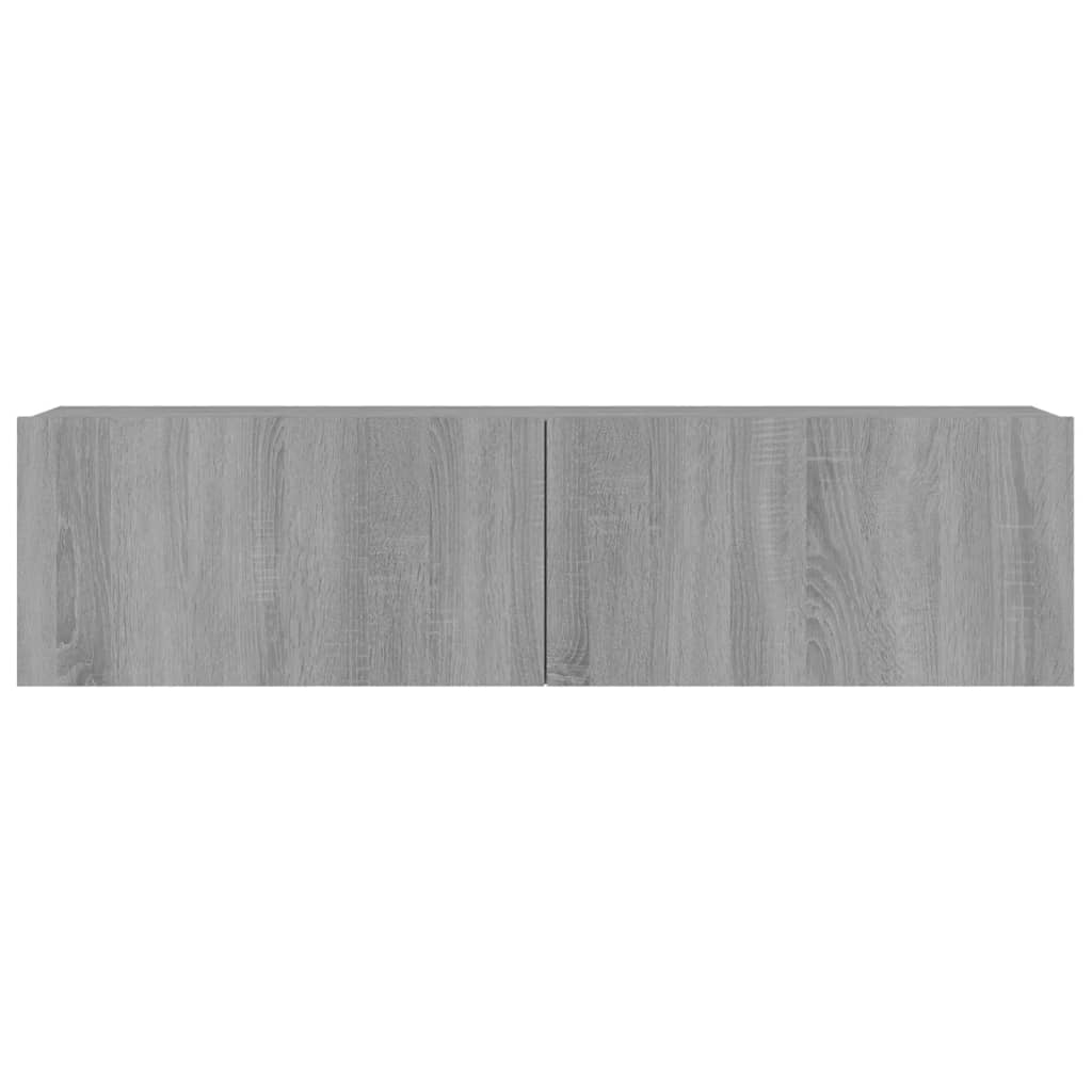 Έπιπλο Τηλεόρασης Τοίχου Γκρι Sonoma 120x30x30 εκ. Επεξερ. Ξύλο - Pakobazaar
