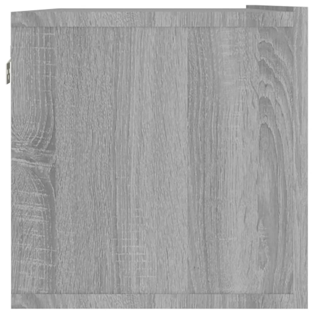 Έπιπλο Τηλεόρασης Τοίχου Γκρι Sonoma 120x30x30 εκ. Επεξερ. Ξύλο - Pakobazaar