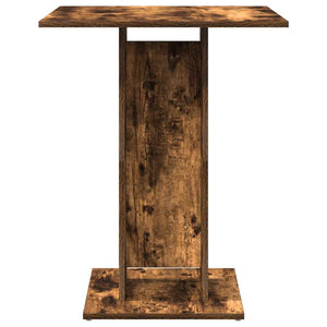 Τραπέζι Bistro Καπνιστή Δρυς 60x60x75 εκ από Επεξεργασμένο Ξύλο