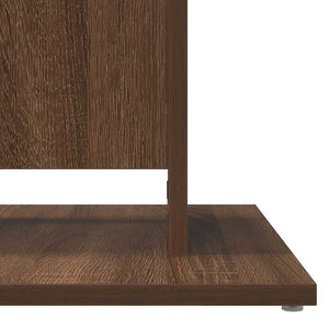 Τραπέζι Bistro Καφέ Δρυς 60 x 60 x 75 εκ από Επεξεργασμένο Ξύλο