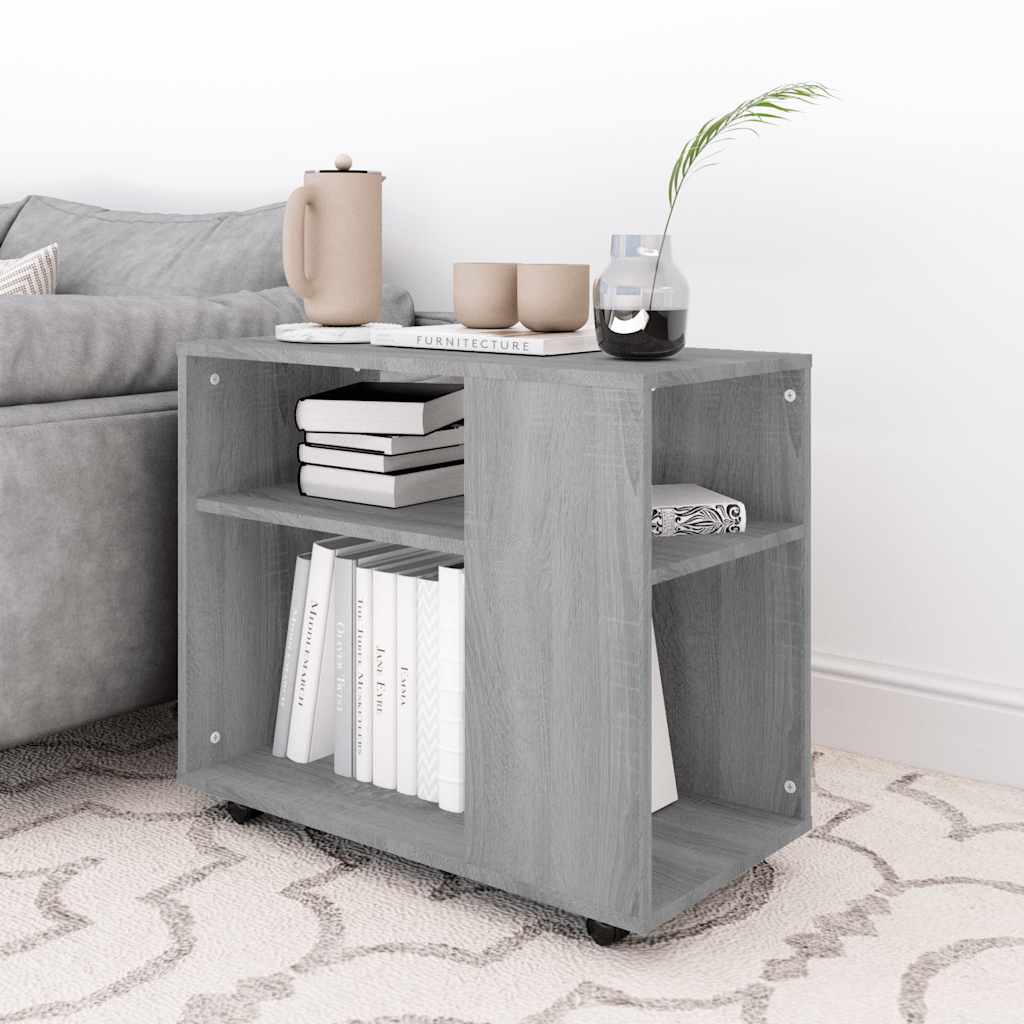Τραπέζι Βοηθητικό Γκρι Sonoma 70x35x55 εκ. Επεξεργασμένο Ξύλο