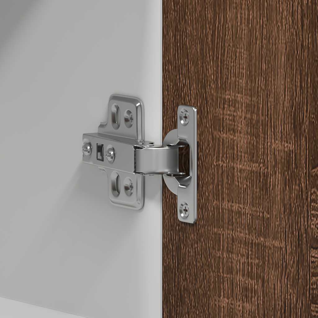 Κρεμαστό Ντουλάπι "Lyon" Καφέ Δρυς 60x31x60 εκ. από Τεχνητό Ξύλο - Pakobazaar