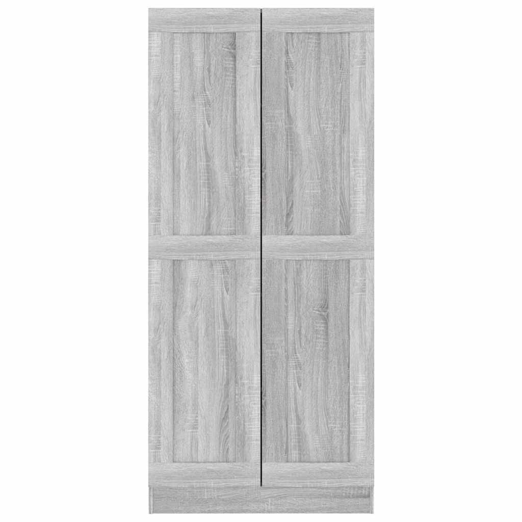 Βιβλιοθήκη Γκρι Sonoma 82,5x30,5x185,5 εκ. Επεξεργασμένο Ξύλο