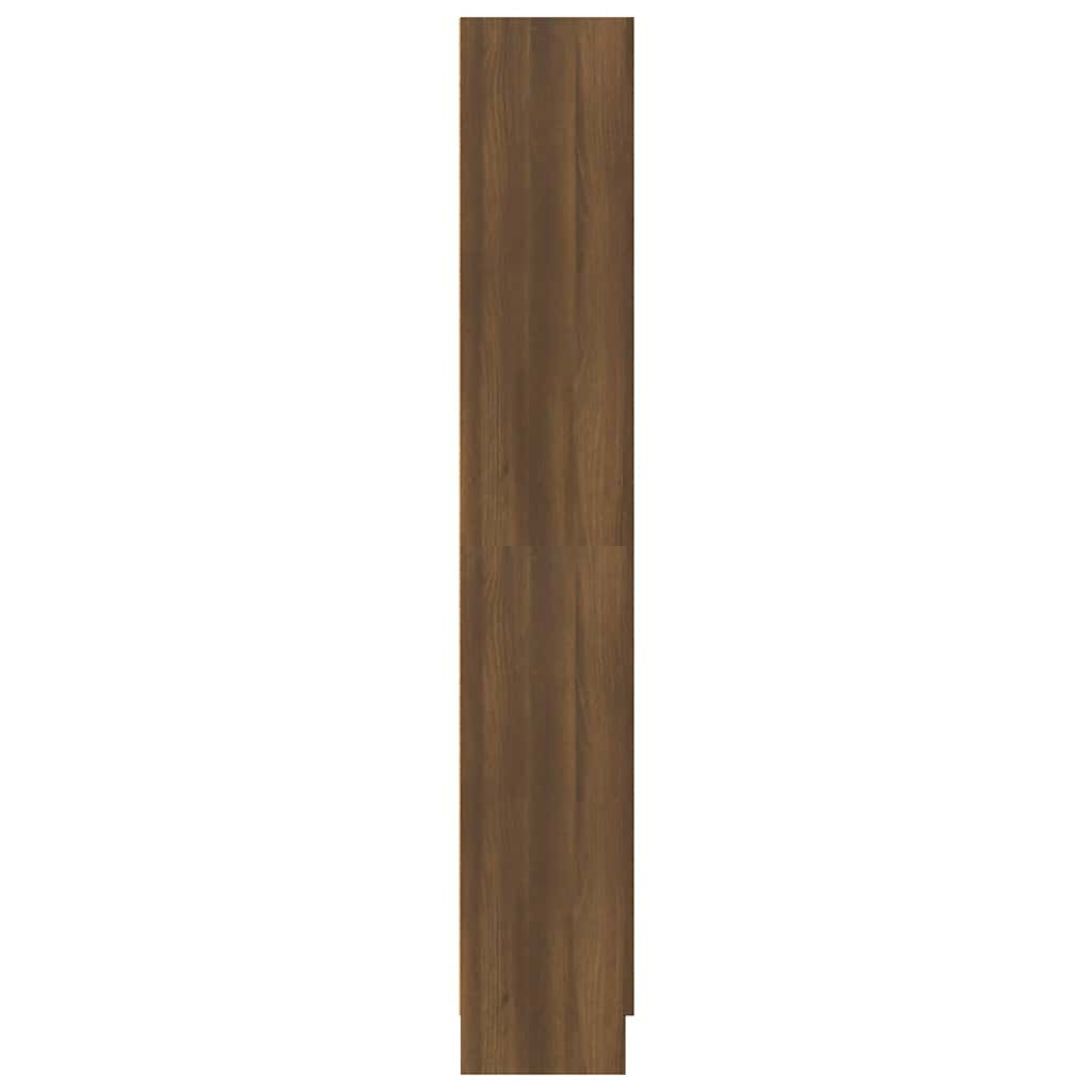 Βιβλιοθήκη Καφέ Δρυς 82,5x30,5x185,5 εκ. Επεξεργασμένο Ξύλο