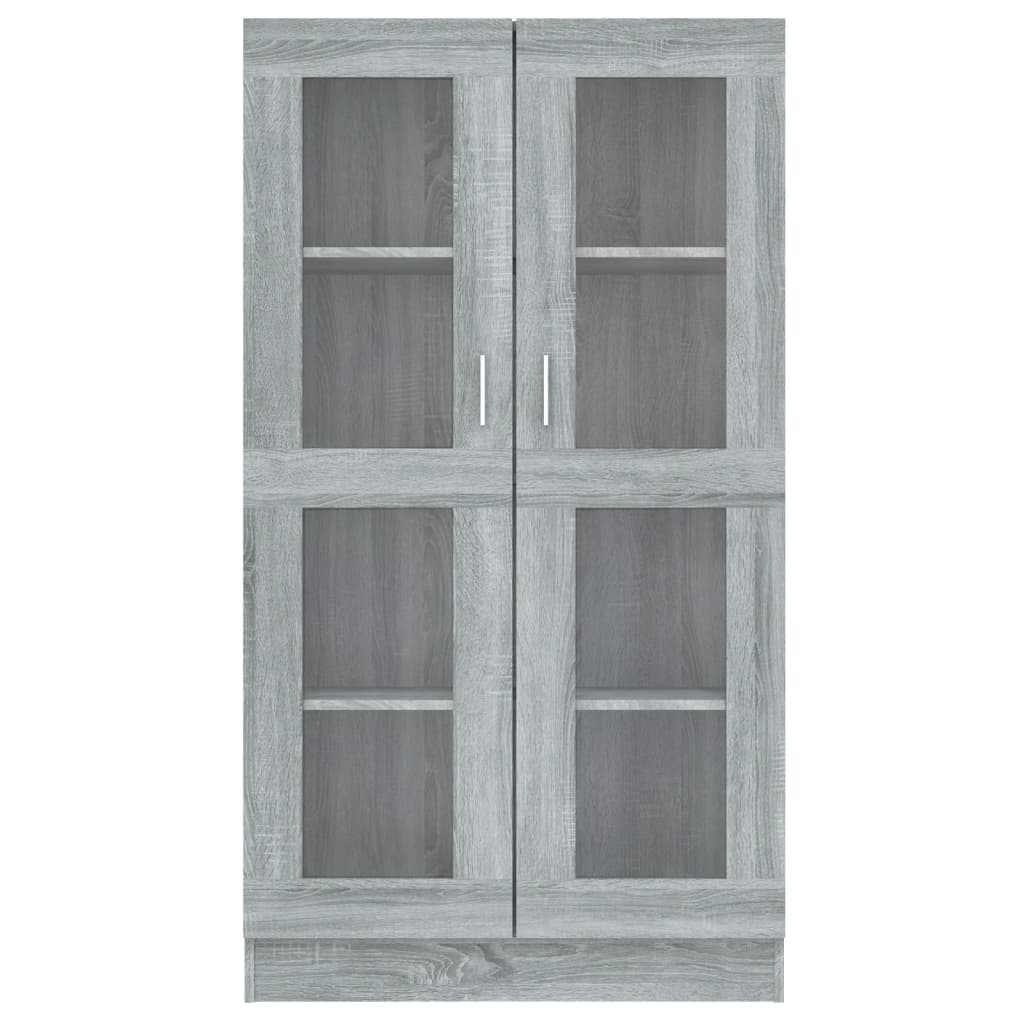 Βιτρίνα Γκρι Sonoma 82,5 x 30,5 x 150 εκ. Επεξεργασμένο Ξύλο