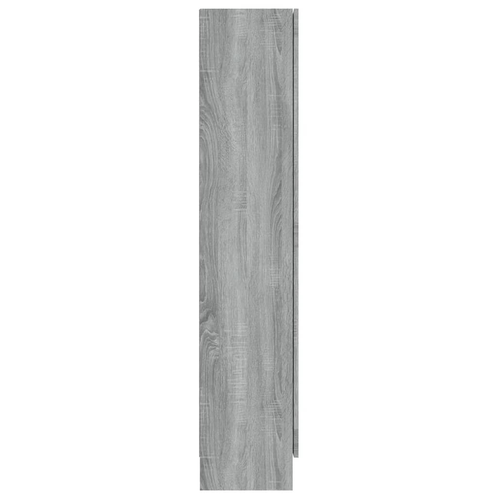 Βιτρίνα Γκρι Sonoma 82,5 x 30,5 x 150 εκ. Επεξεργασμένο Ξύλο
