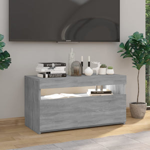 Έπιπλο Τηλεόρασης με LED Γκρι Sonoma 75 x 35 x 40 εκ. - Pakobazaar