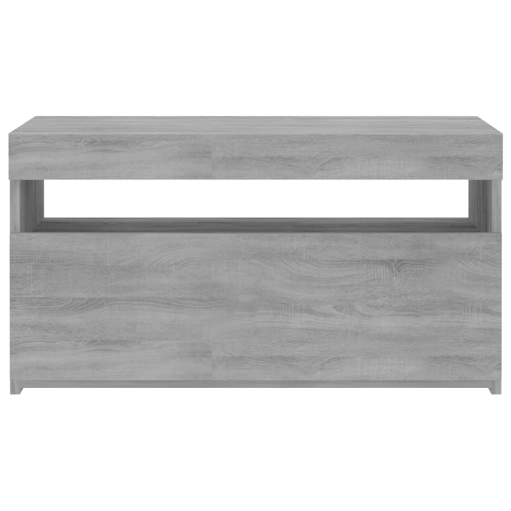 Έπιπλο Τηλεόρασης με LED Γκρι Sonoma 75 x 35 x 40 εκ. - Pakobazaar
