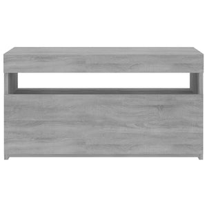 Έπιπλο Τηλεόρασης με LED Γκρι Sonoma 75 x 35 x 40 εκ. - Pakobazaar