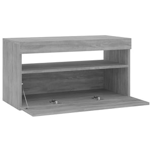 Έπιπλο Τηλεόρασης με LED Γκρι Sonoma 75 x 35 x 40 εκ. - Pakobazaar