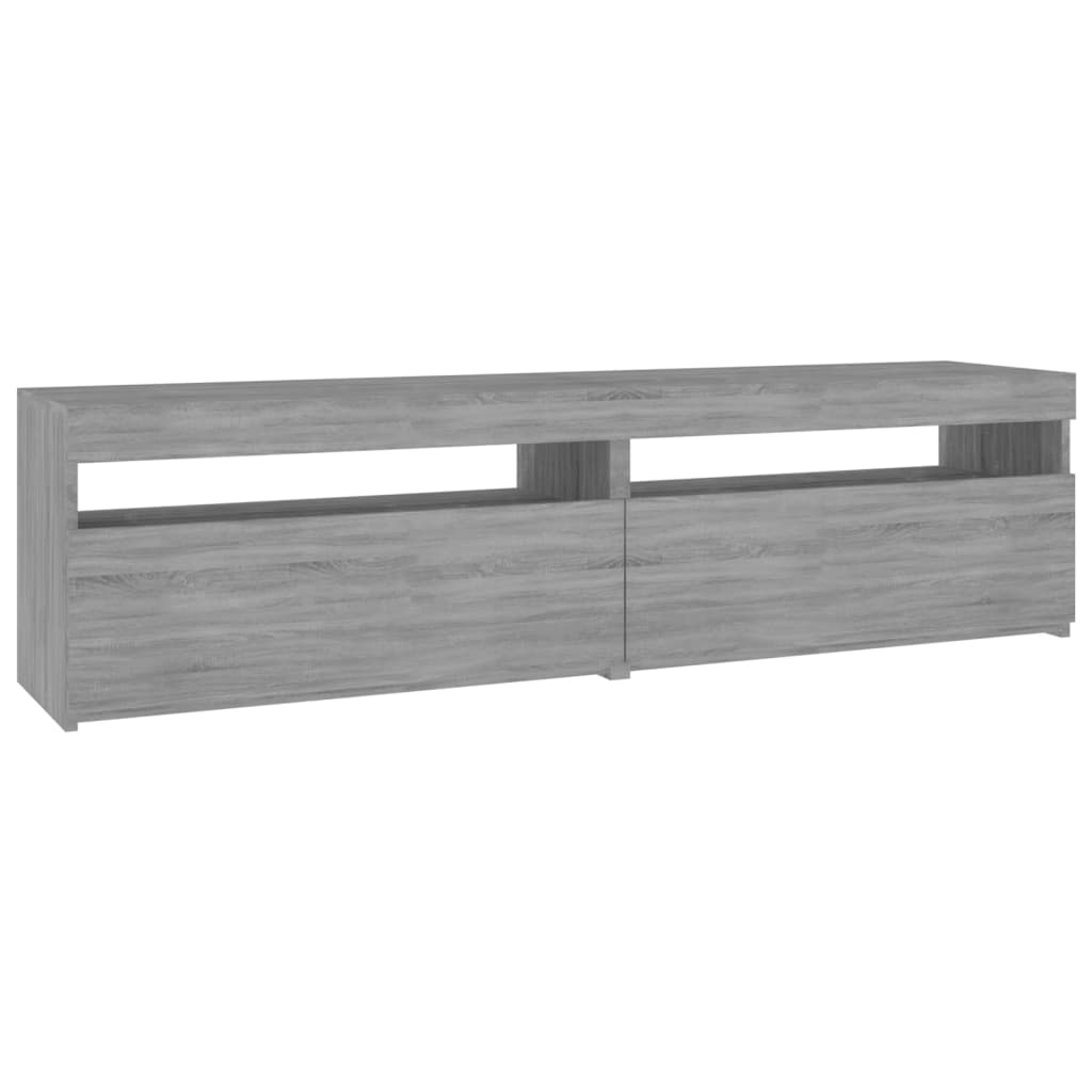 Έπιπλο Τηλεόρασης με LED 2 τεμ. Γκρι Sonoma 75 x 35 x 40 εκ. - Pakobazaar