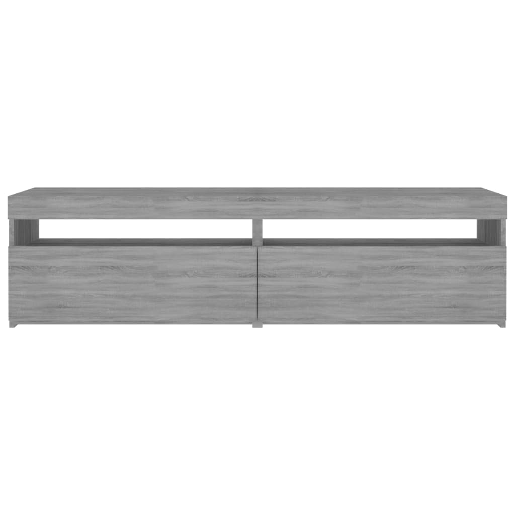 Έπιπλο Τηλεόρασης με LED 2 τεμ. Γκρι Sonoma 75 x 35 x 40 εκ. - Pakobazaar