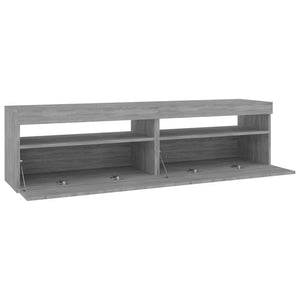 Έπιπλο Τηλεόρασης με LED 2 τεμ. Γκρι Sonoma 75 x 35 x 40 εκ. - Pakobazaar