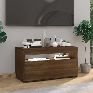 Έπιπλο Τηλεόρασης με LED Καφέ Δρυς 75 x 35 x 40 εκ. - Pakobazaar