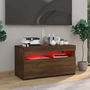 Έπιπλο Τηλεόρασης με LED Καφέ Δρυς 75 x 35 x 40 εκ. - Pakobazaar