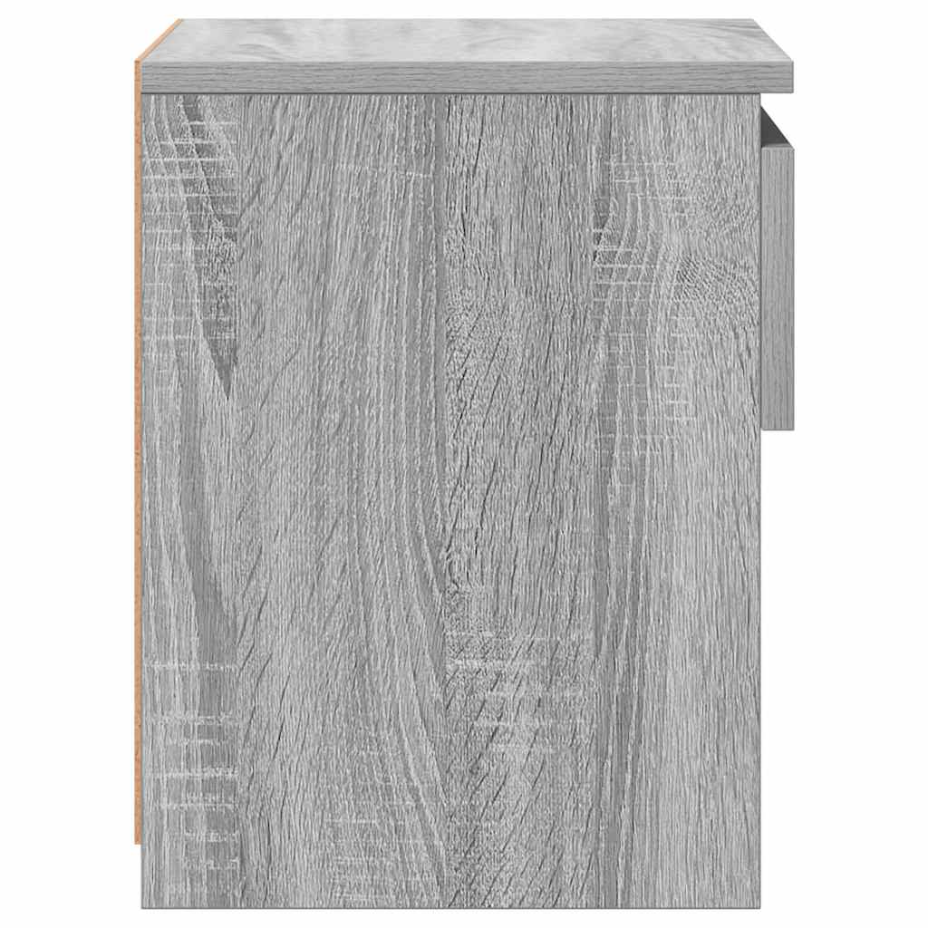 Κομοδίνα 2 τεμ. Γκρι Sonoma 40x30x39 εκ. από Επεξεργασμένο Ξύλο