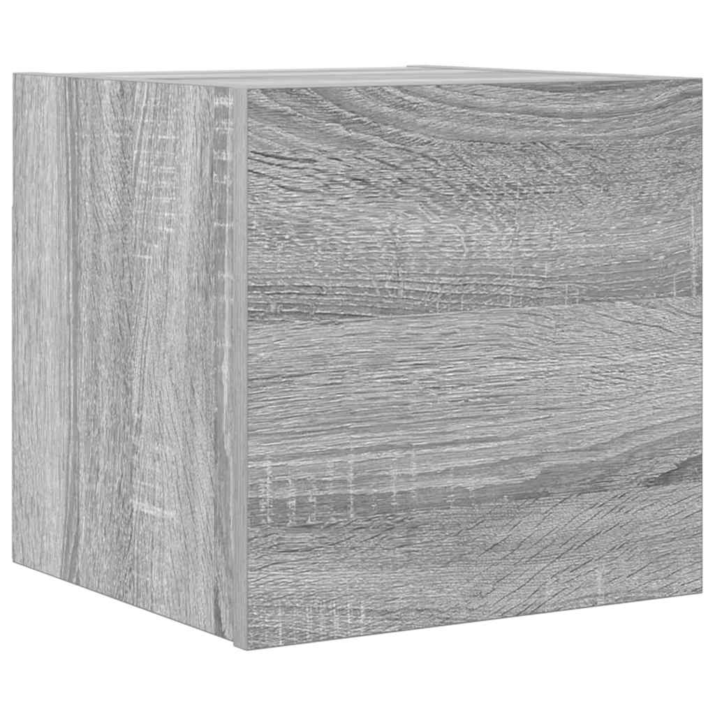 Έπιπλο Τηλεόρασης Επιτοίχιο Γκρι Sonoma 30,5 x 30 x 30 εκ. - Pakobazaar