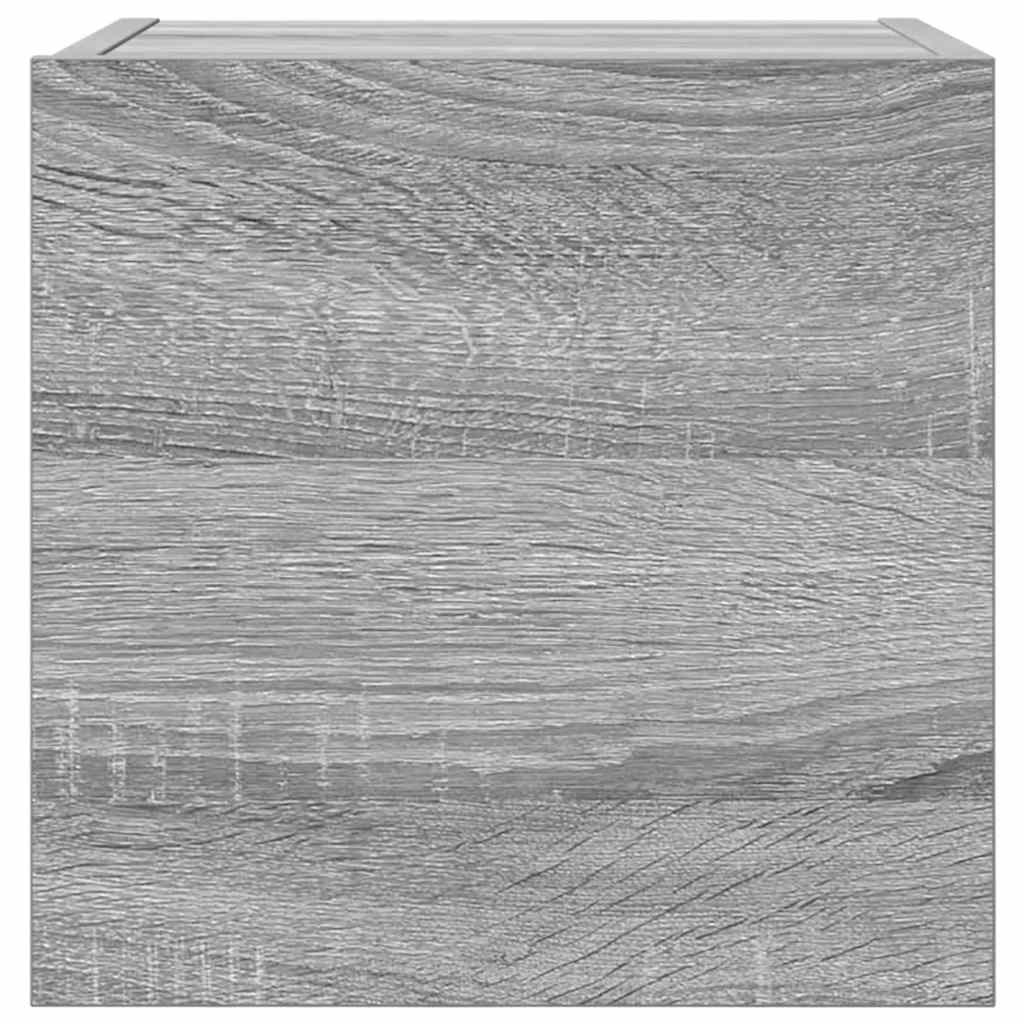 Έπιπλα Τηλεόρασης Επιτοίχια 2 τεμ. Γκρι Sonoma 30,5x30x30 εκ. - Pakobazaar