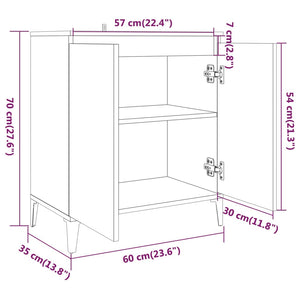 Ντουλάπι Καπνιστή Δρυς 60 x 35 x 70 εκ. Επεξεργασμένο Ξύλο