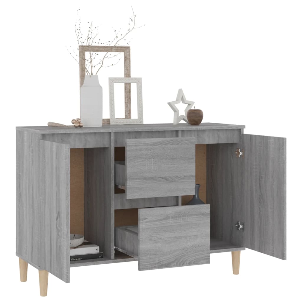 Μπουφές Γκρι Sonoma 101 x 35 x 70 εκ. από Επεξεργασμένο Ξύλο - Pakobazaar