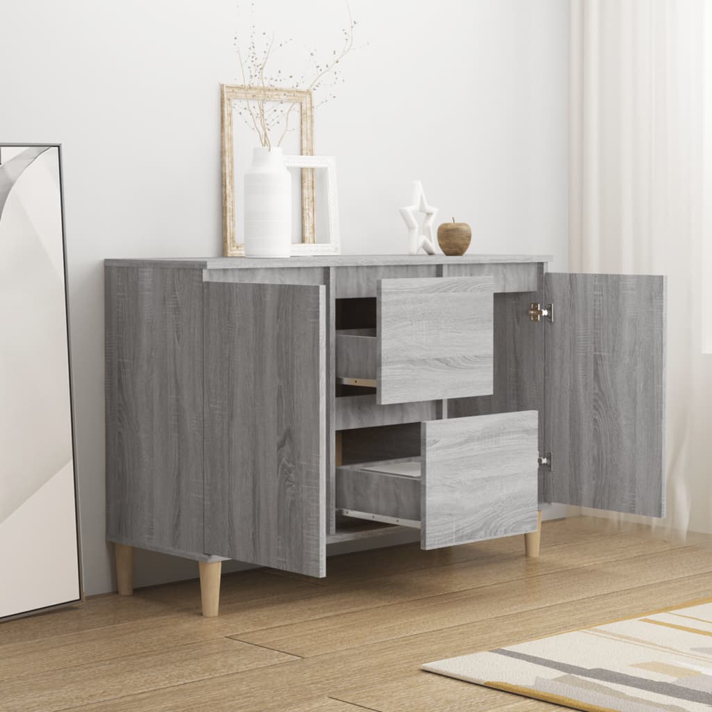 Μπουφές Γκρι Sonoma 101 x 35 x 70 εκ. από Επεξεργασμένο Ξύλο - Pakobazaar