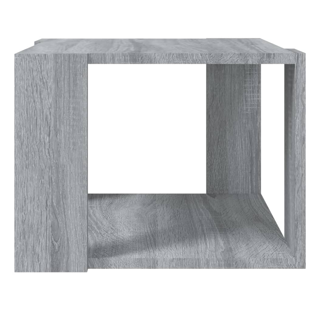 Τραπεζάκι Σαλονιού Γκρι Sonoma 40x40x30 εκ. Επεξεργασμένο Ξύλο