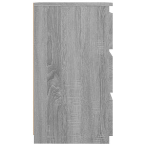 Κομοδίνο Γκρι Sonoma 40x35x62,5 εκ. από Επεξεργασμένο Ξύλο