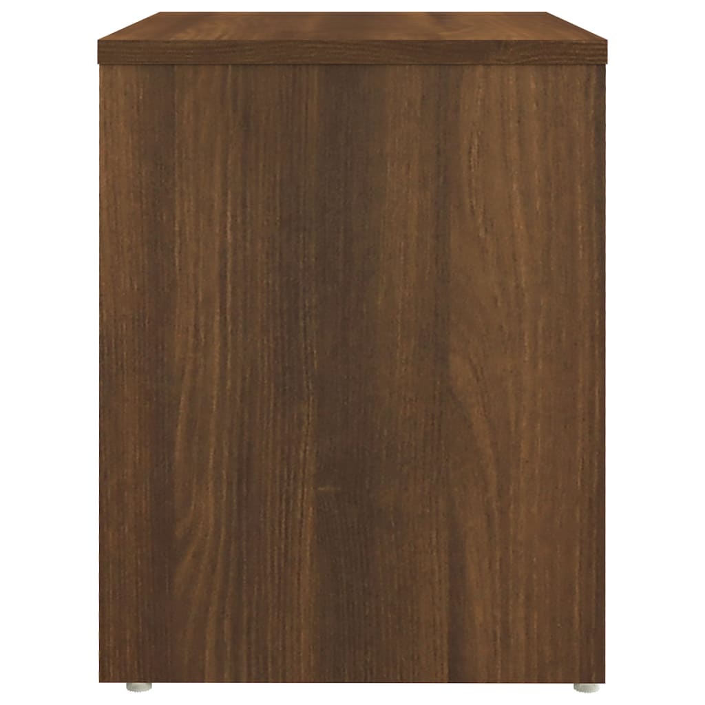 Κομοδίνα 2 τεμ. Καφέ Δρυς 40x30x40 εκ. από Επεξεργασμένο Ξύλο - Pakobazaar