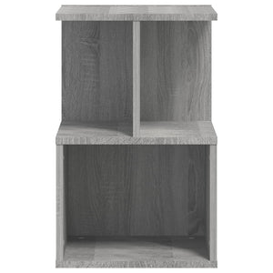 Κομοδίνα 2 Τεμ. Γκρι Sonoma 35x35x55 εκ. από Επεξεργασμένο Ξύλο