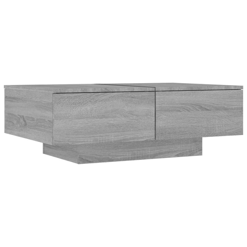 Τραπεζάκι Σαλονιού Γκρι Sonoma 90x60x31 εκ. Επεξεργασμένο Ξύλο
