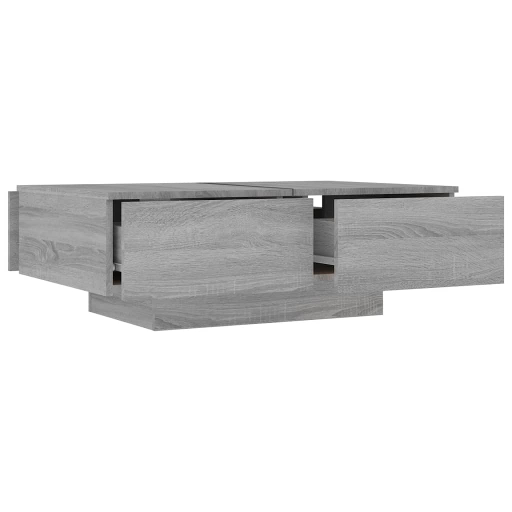 Τραπεζάκι Σαλονιού Γκρι Sonoma 90x60x31 εκ. Επεξεργασμένο Ξύλο