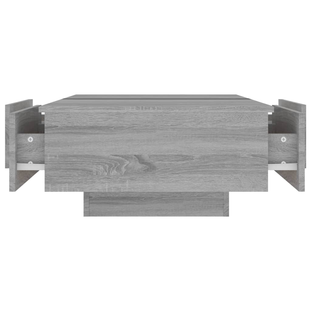 Τραπεζάκι Σαλονιού Γκρι Sonoma 90x60x31 εκ. Επεξεργασμένο Ξύλο