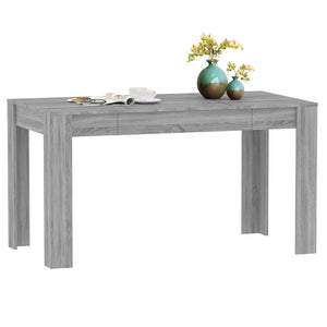 Τραπεζαρία Γκρι Sonoma 140 x 74,5 x 76 εκ. Επεξεργασμένο Ξύλο